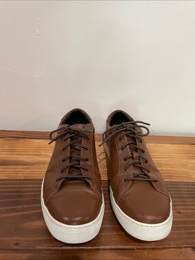 Coach Men’s Brown Leather Sneakers Size 11.5